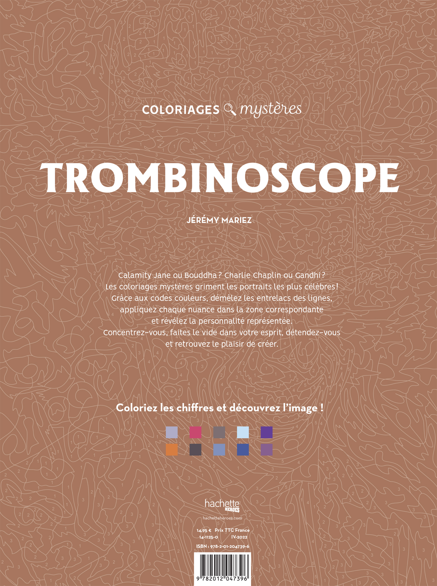 Trombinoscope 100 portraits à colorier Art thérapie 