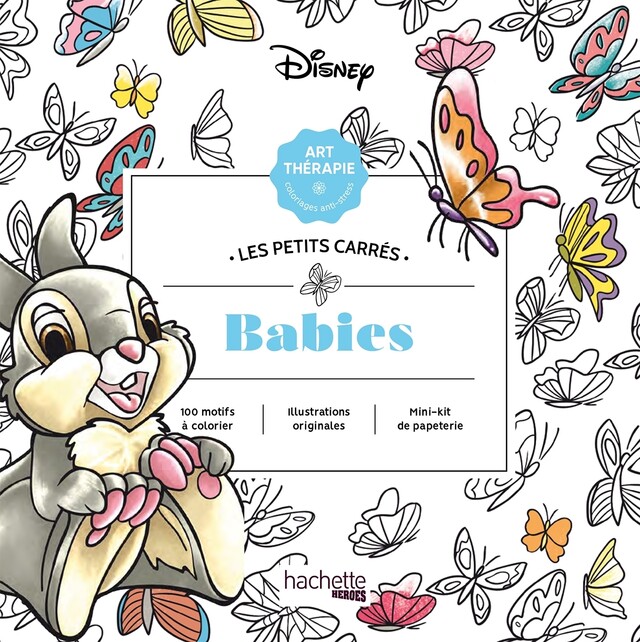 Les Petits Carrés d'Art-thérapie Disney Babies -  - Hachette Heroes
