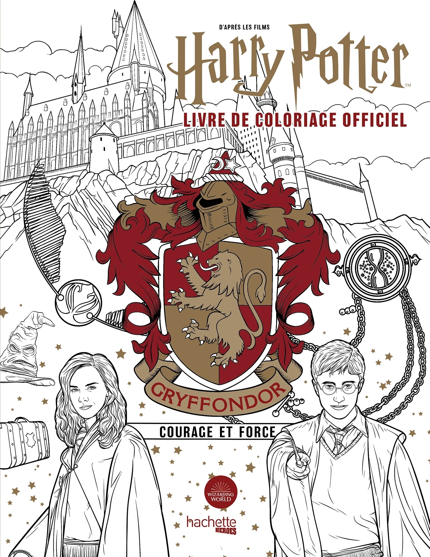 Harry Potter - Gryffondor - le livre de coloriage officiel - Courage et  force - (EAN13 : 9782017163886)