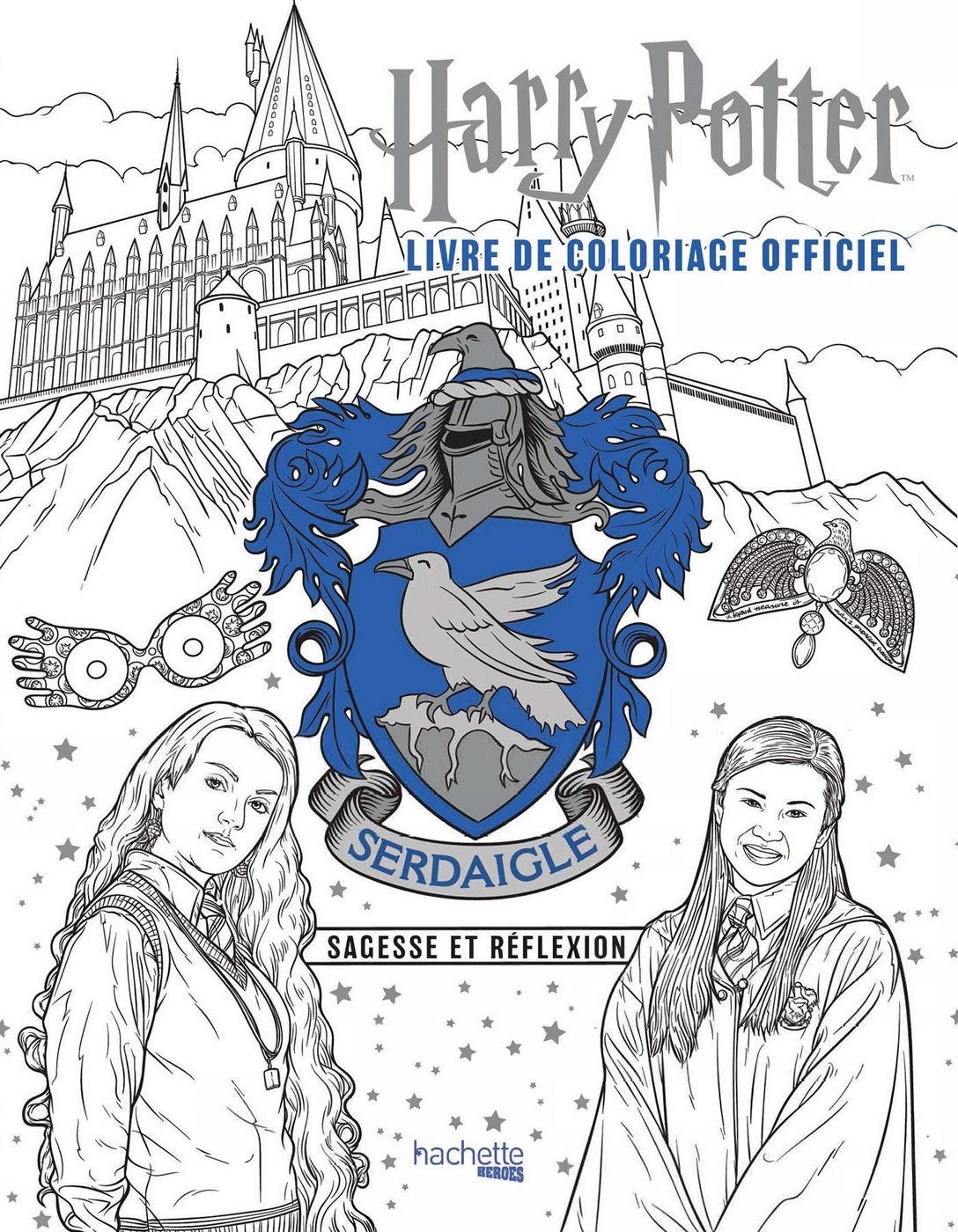 Coloriage Harry Potter à Imprimer Les 4 Maisons Harry Potter - Serdaigle - le livre de coloriage officiel - Sagesse et réflexion - (EAN13 : 9782017163909) | Hachette Heroes