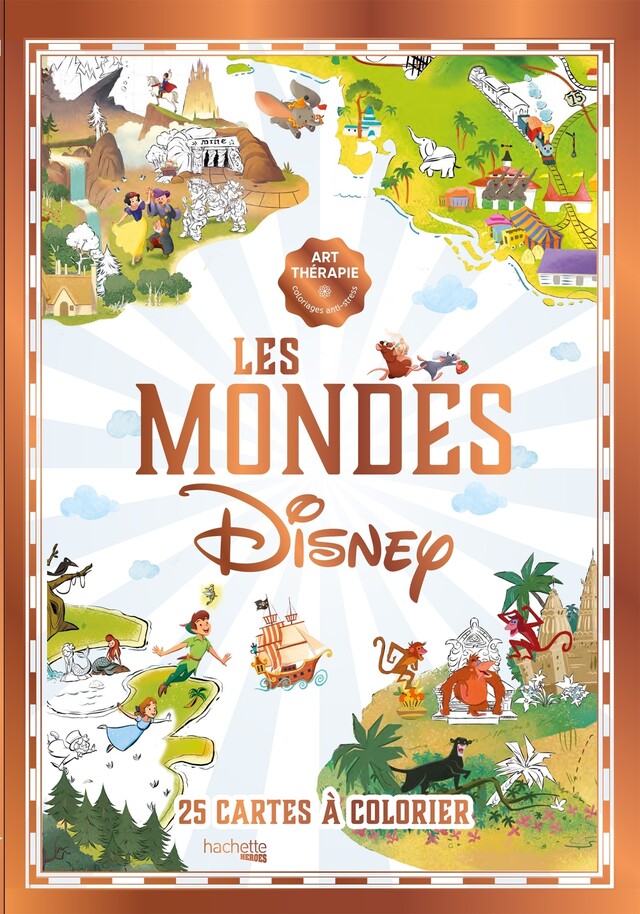 Coloriages Les Mondes Disney -  - Hachette Heroes
