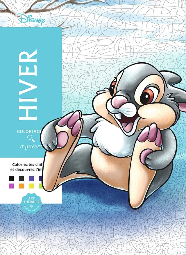 Coloriages mystères Disney Hiver -  - Hachette Heroes