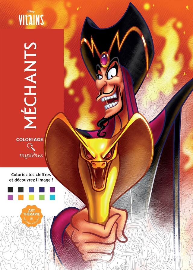Coloriages mystères Disney Méchants -  - Hachette Heroes