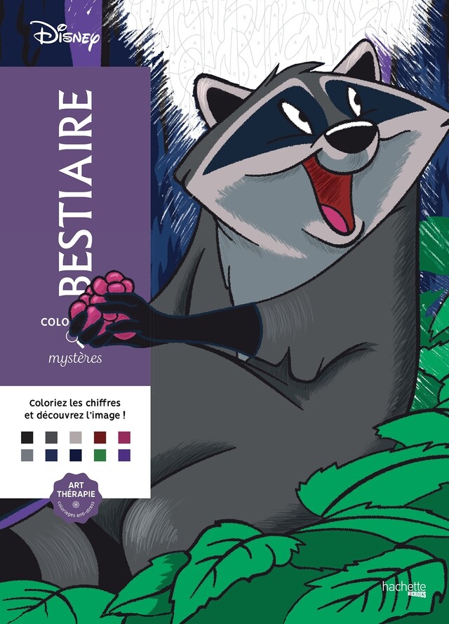Coloriages Mystères Disney - Bestiaire -  - Hachette Heroes