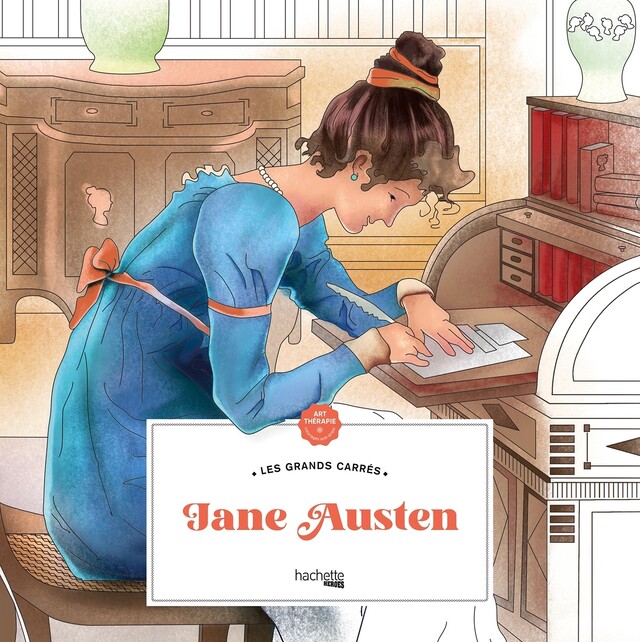 Coloriage Jane Austen -  - Hachette Heroes