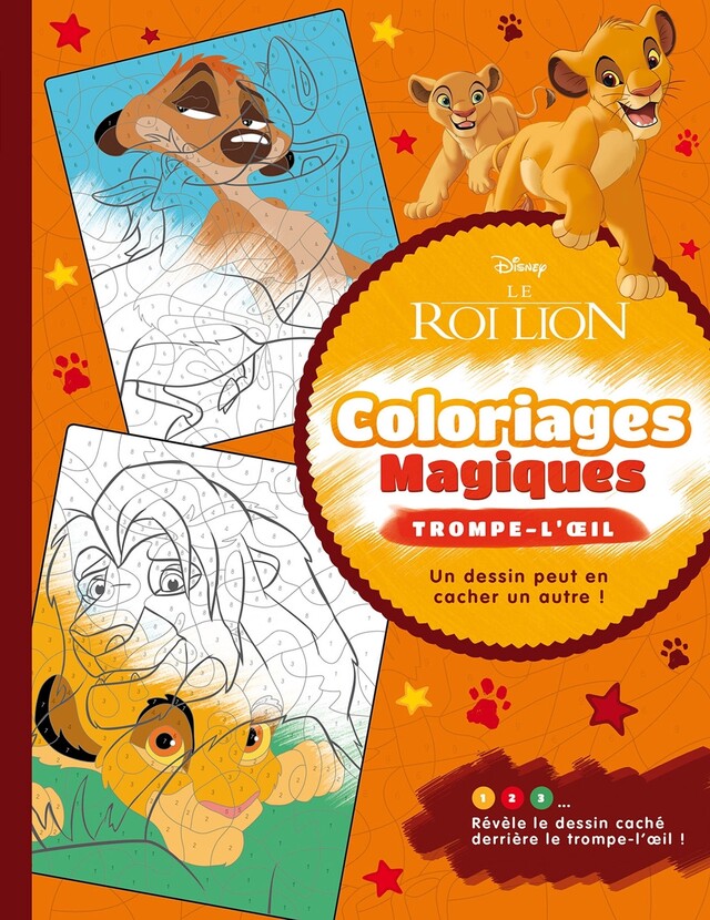 LE ROI LION - Coloriages Magiques - Trompe-l'oeil - Disney -  COLLECTIF - Hachette Jeunesse Collection Disney