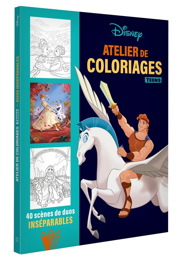 DISNEY TEENS - Atelier de coloriages - Les duos inséparables -  - Hachette Jeunesse Collection Disney