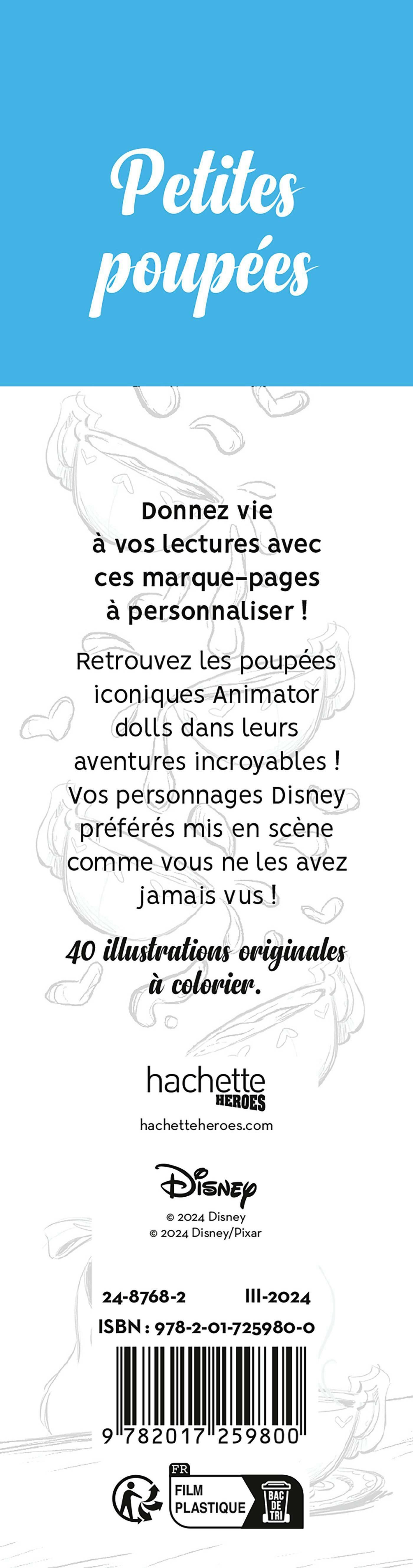 DISNEY - Marque-pages Disney - Petites poupées - Capucine Sivignon