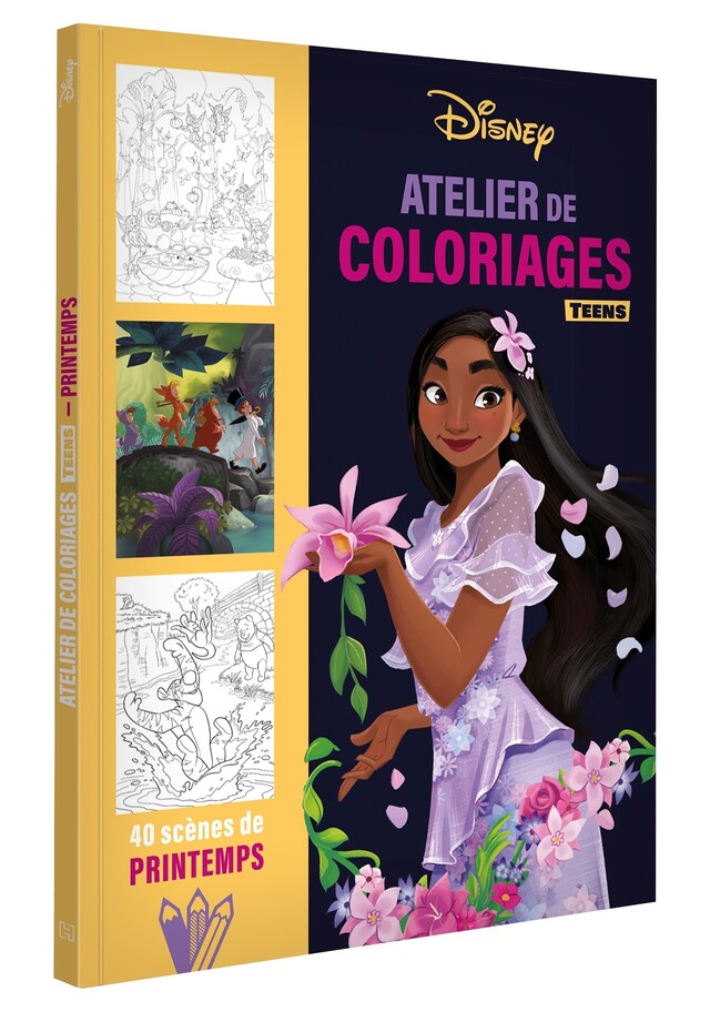 DISNEY TEENS - Atelier de coloriages - Scènes de printemps -  - Hachette Jeunesse Collection Disney