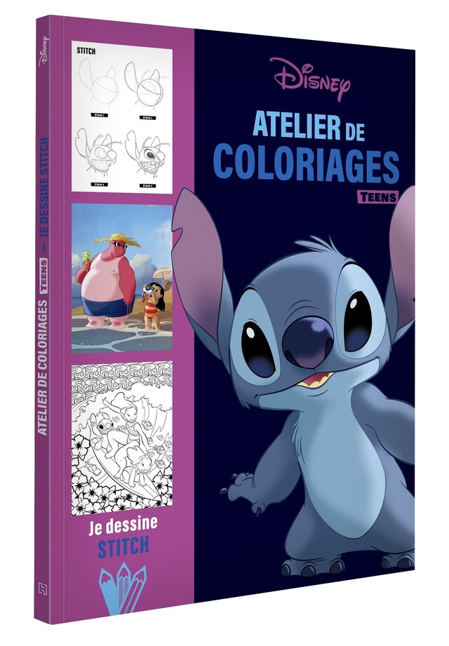 DISNEY TEENS - Atelier de coloriages - Je dessine Stitch -  - Hachette Jeunesse Collection Disney