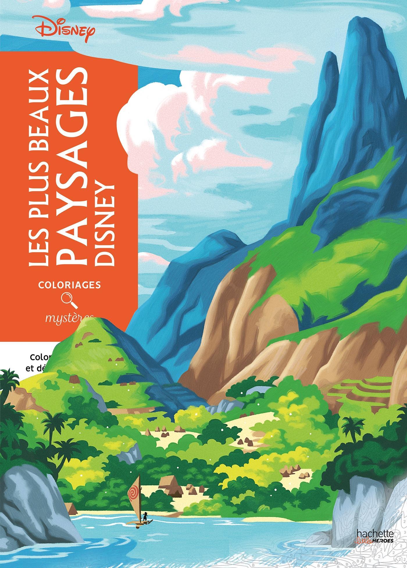 Coloriages mystères Disney - Les plus beaux paysages Disney — coloring book cover